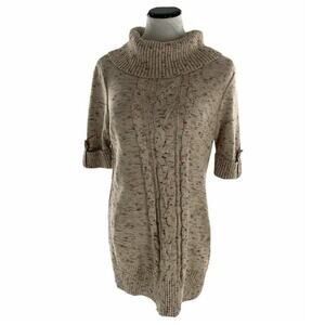 Christopher & Banks Womens Multicolor Pullover Knit Short Sleeve Sweater Size M